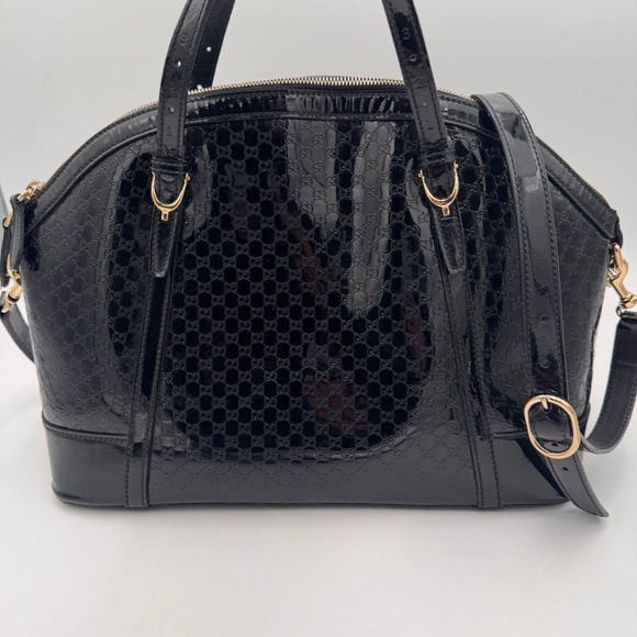 GUCCI Micro Guccisima Patent Top Handle Bag - Picture 11 of 14